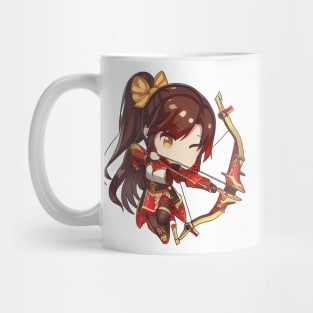 Sagittarius the Archer Chibi Zodiac Anime Girl Mug